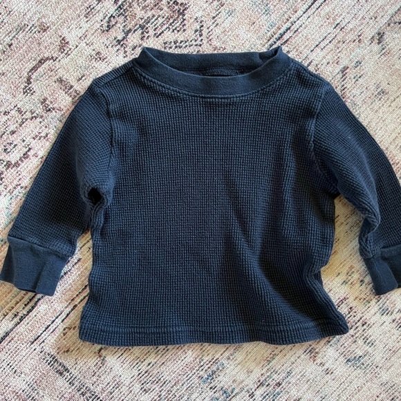 Crazy 8 Other - Crazy 8 Blue Long Sleeve Tee Waffle